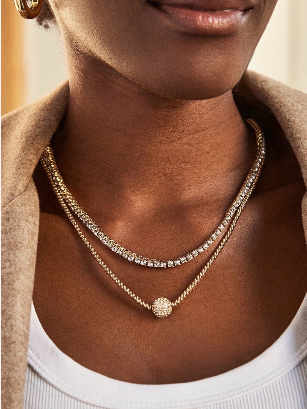 BaubleBar Bennet Statement Tennis Necklace